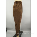 Kvinners nye Brown Fleece Corduroy 16W rette bukser